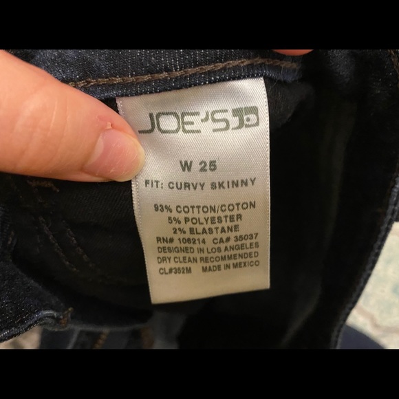 Joe’s Jeans Curvy Skinny Dark Wash Size 25 - Picture 4 of 6